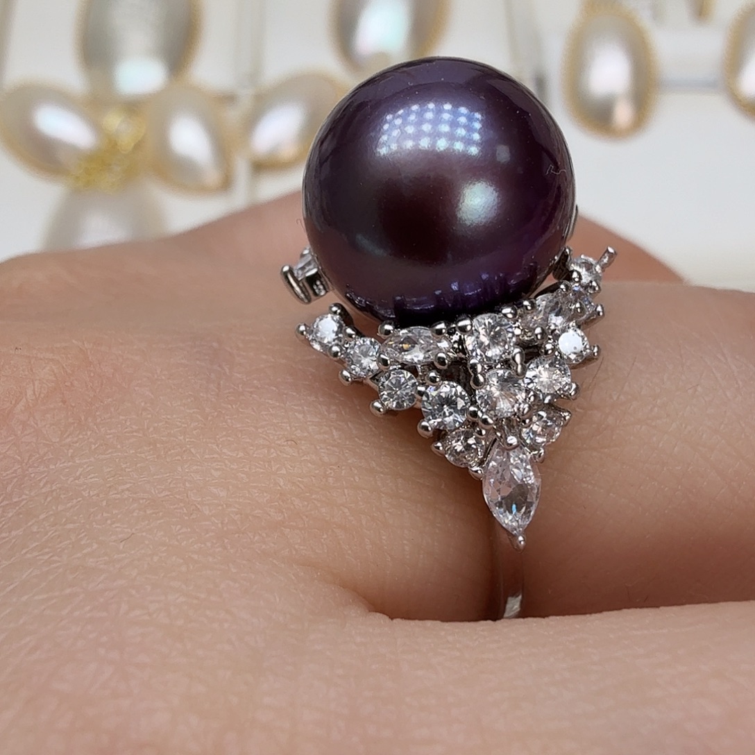 未镶嵌戒指淡水珍珠