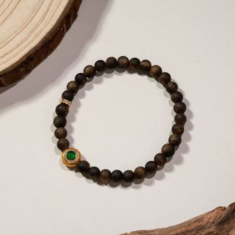 沉香【稳成】沉香手串925（天然珠宝多样性发其一）