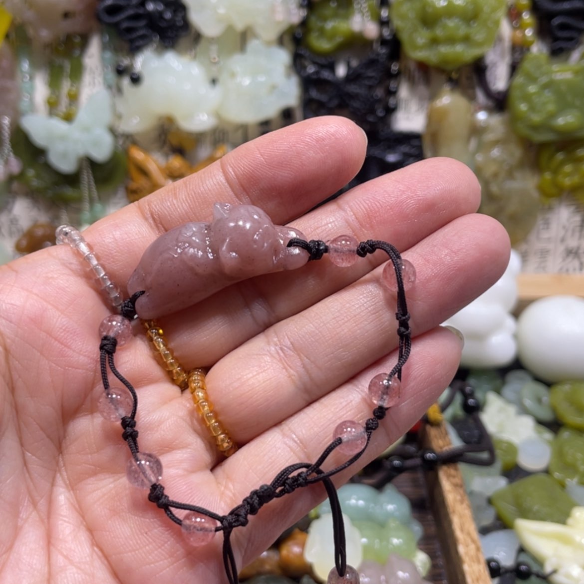 【闪购商品】岫玉颈饰未镶嵌90手牌