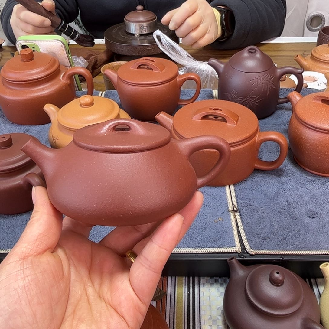 紫砂茶壶底槽清石瓢200