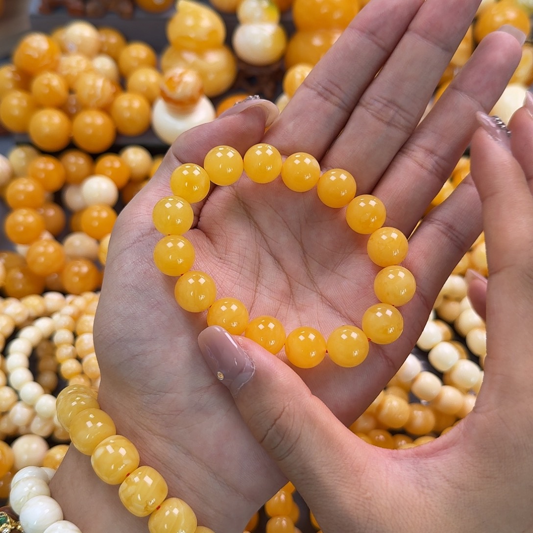 蜜蜡未镶嵌珠宝奇石同料12.5mm