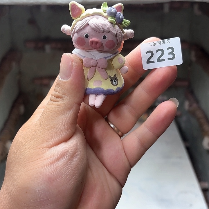 摆件慕**铁二条肉陶艺猪小妹陶瓷摆件猪猪猪默认微瑕