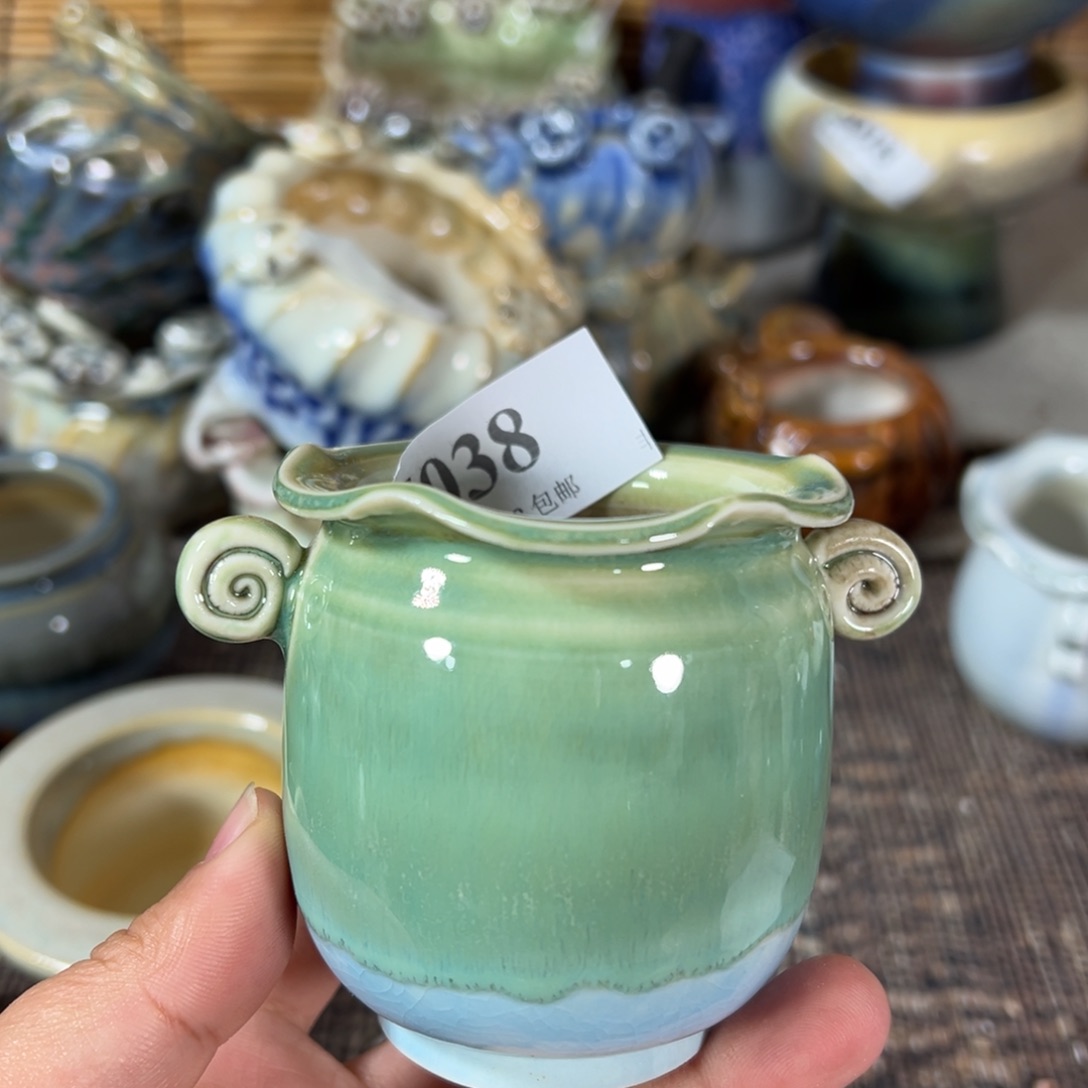 红陶景德镇手工花盆