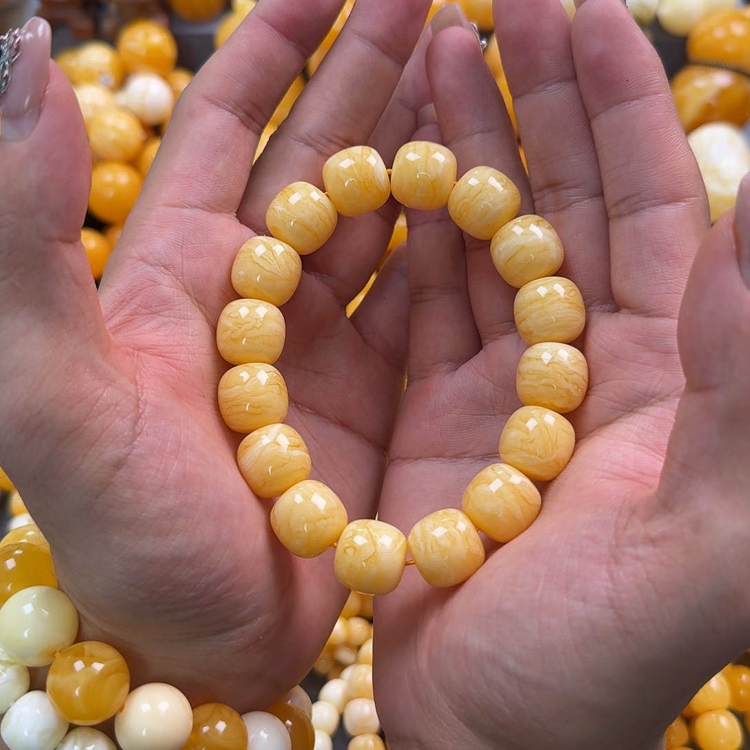 蜜蜡未镶嵌珠宝奇石同料15mm