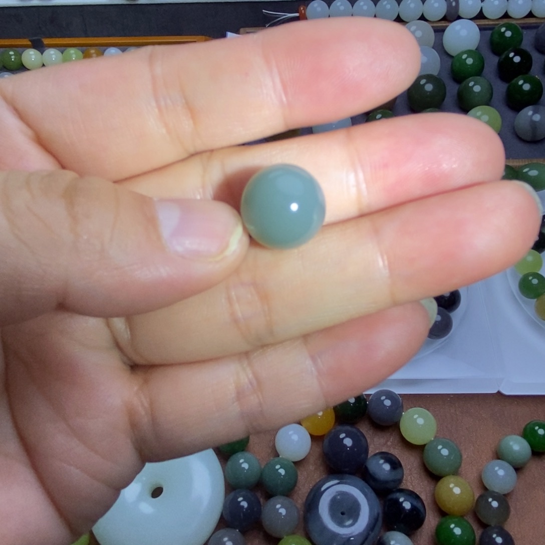 漫***途和田玉散珠卡12瓷蓝