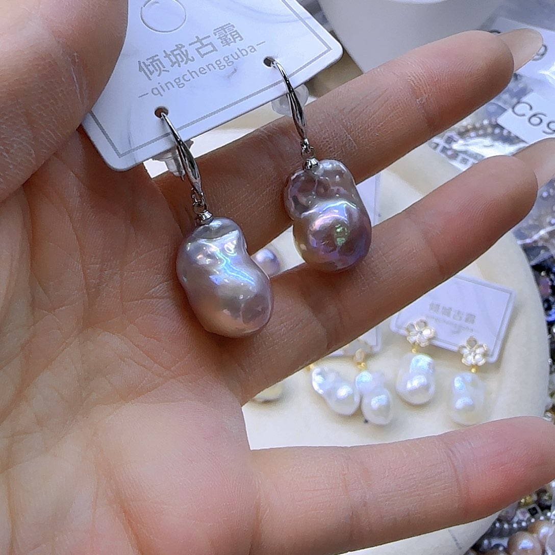 银S925镶嵌项链定制698淡水珍珠