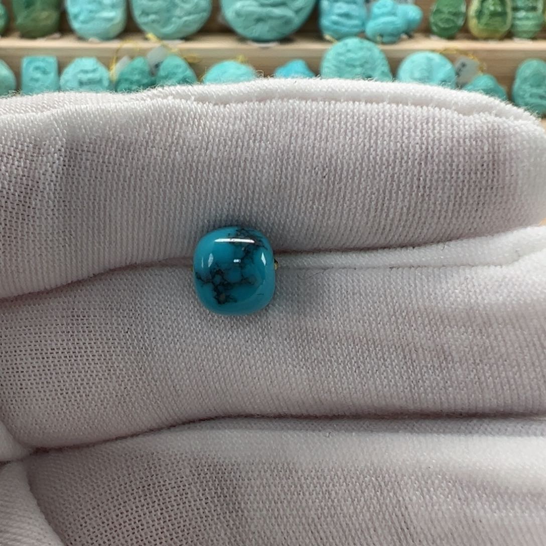 未镶嵌绿松石老型珠 8x7.2mm