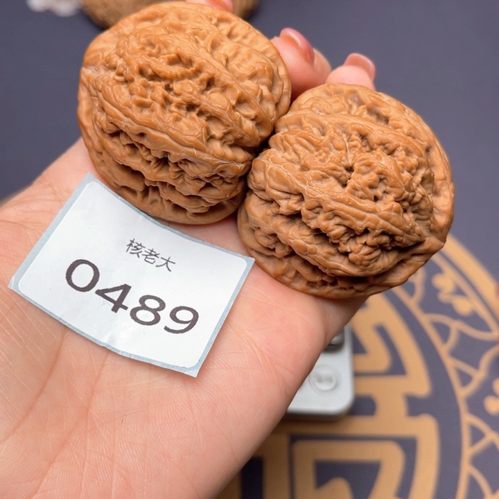 文玩核桃把件46大粗筋 0489