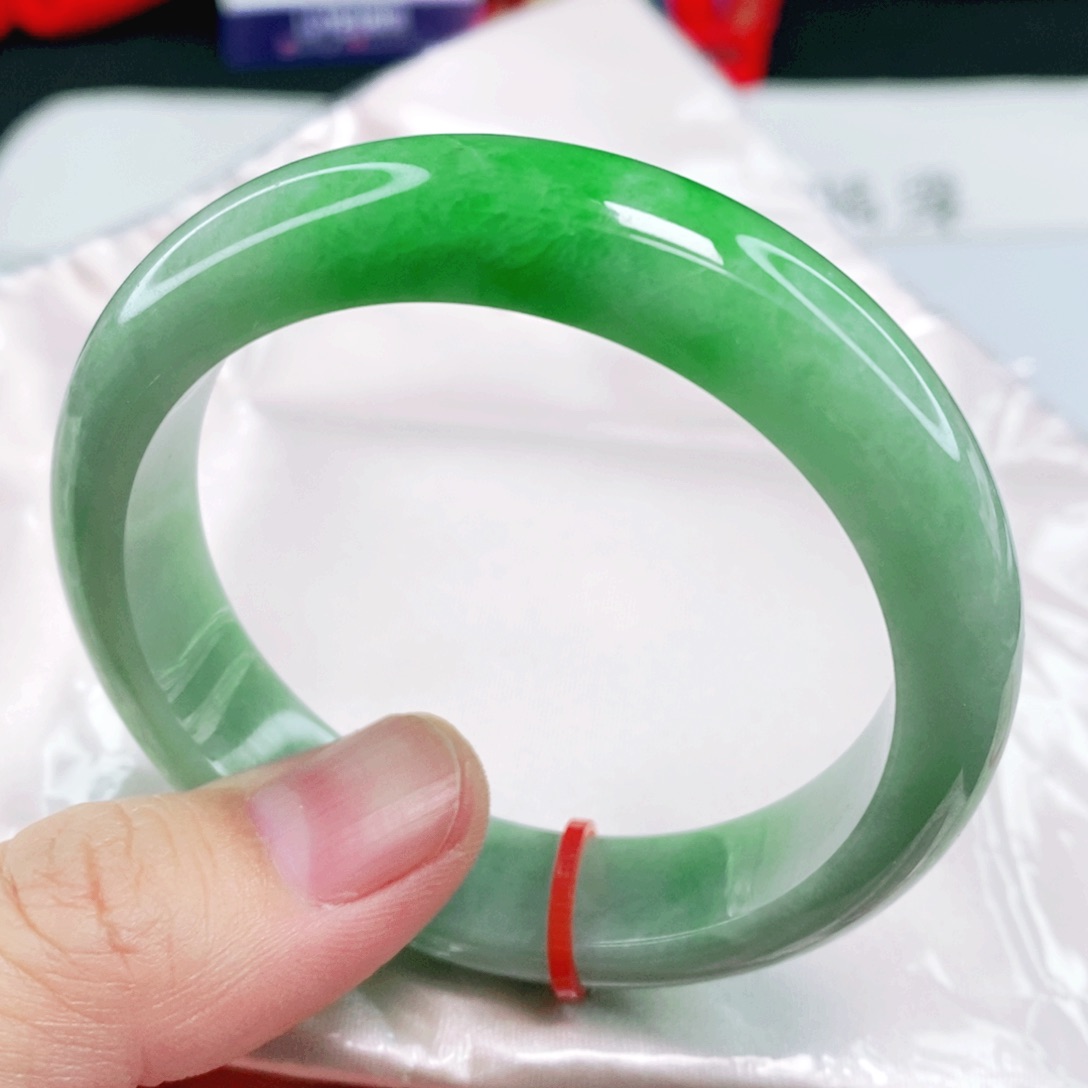 未镶嵌手镯翡翠53.6圈口