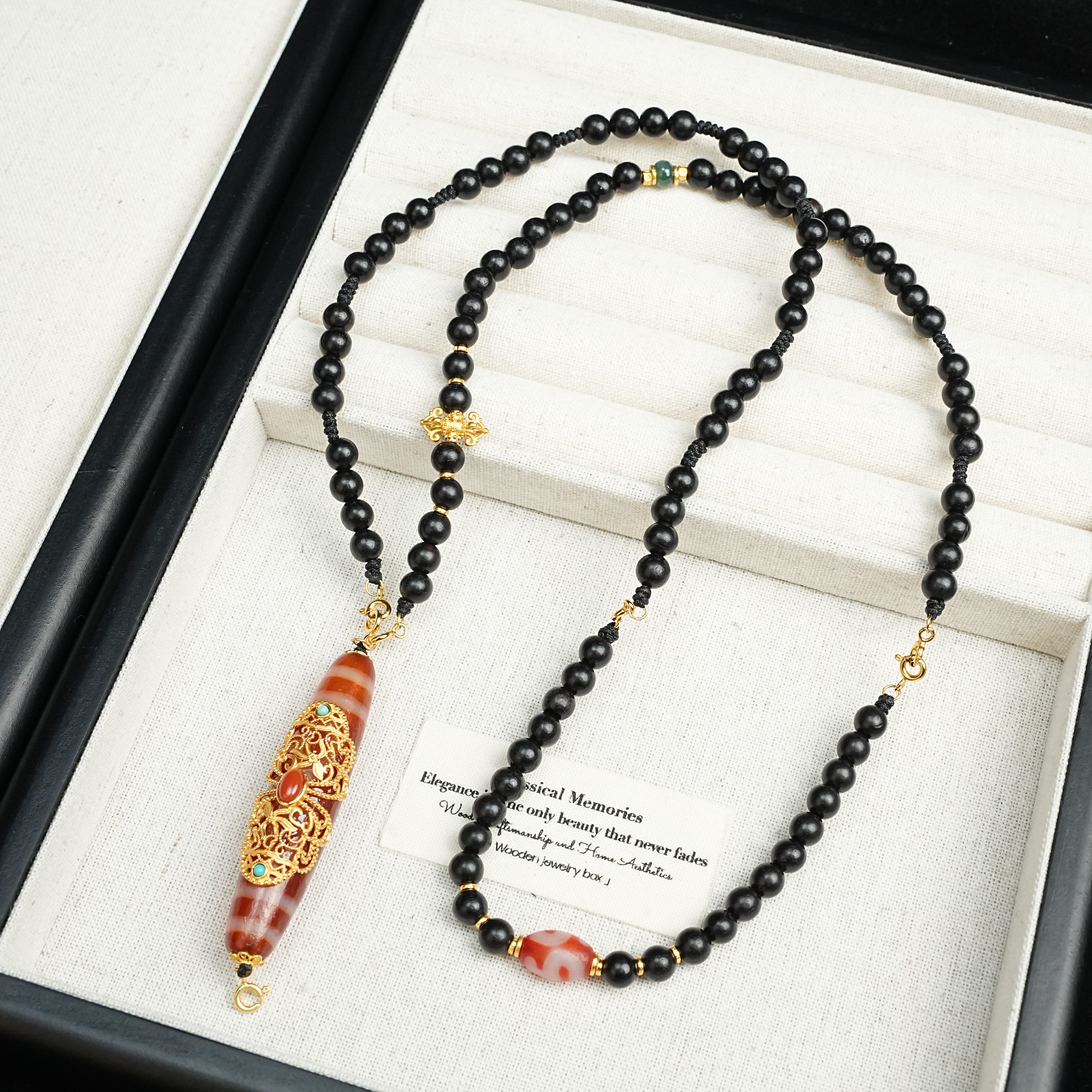 【观澜珠宝】多图腾玛瑙项链 复古民族风藏式吊坠 多样发其一 2258