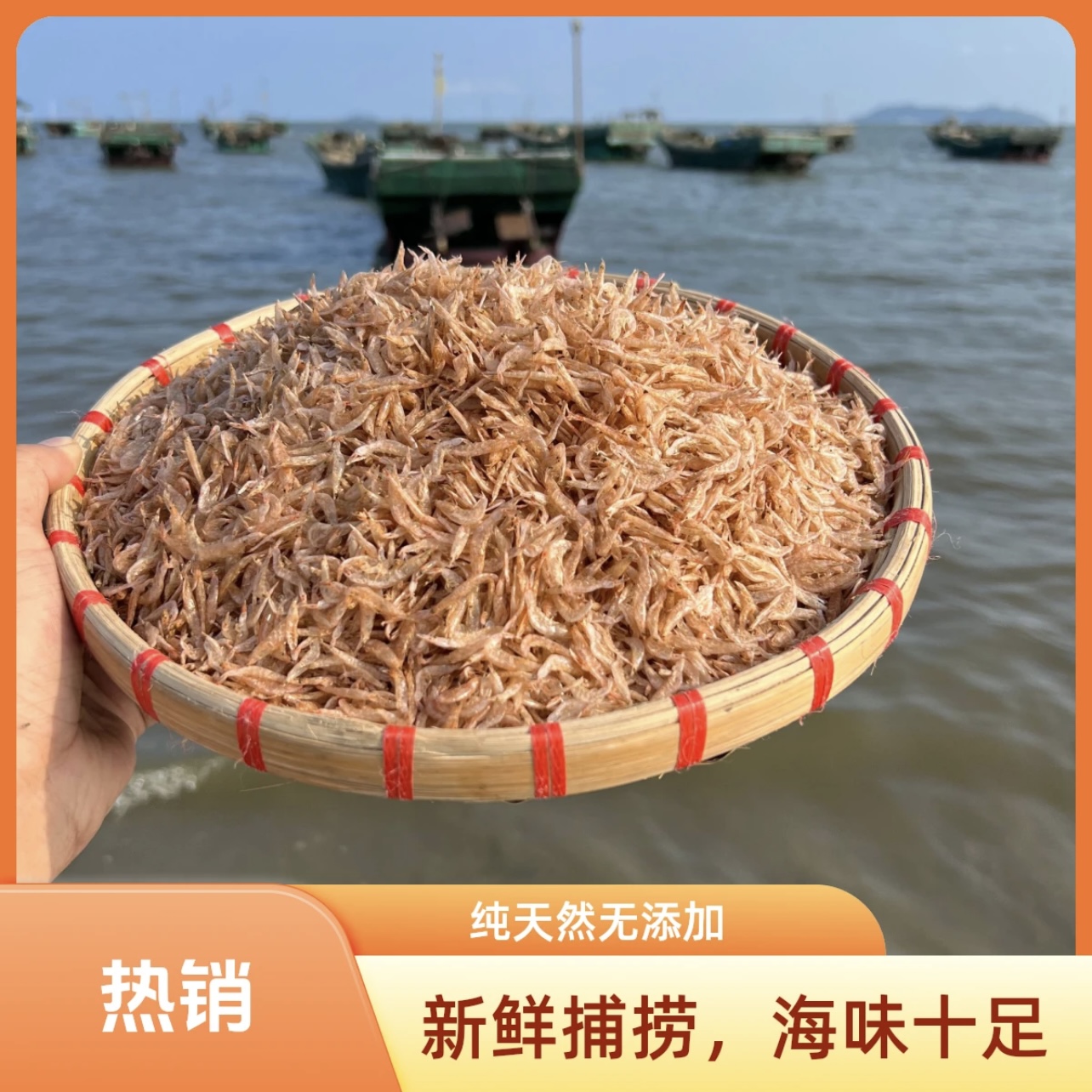 当季新鲜虾皮 鲜活生晒 0添加无盐淡干 天然捕捞海虾皮海鲜干货