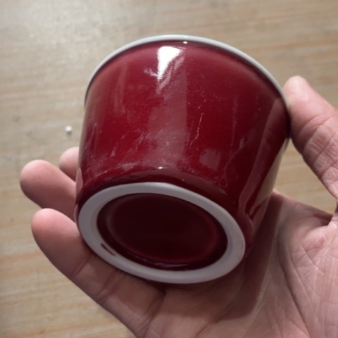 景德镇陶瓷手工胎郎红主人杯