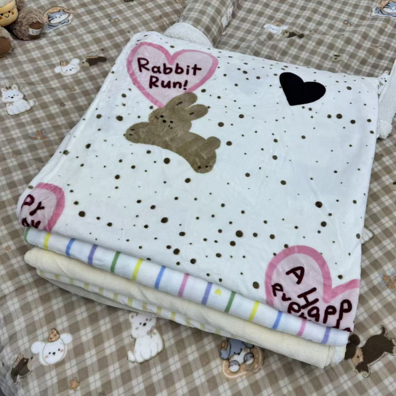 轻奢牛奶绒防静电导丝冬季款少女心颜色不挑不捡学生宿舍卡通床单