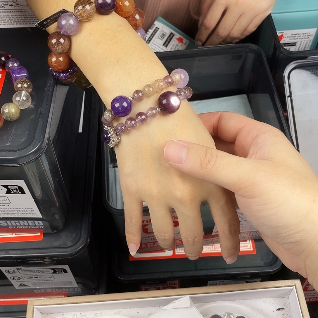 银S925镶嵌水晶手链