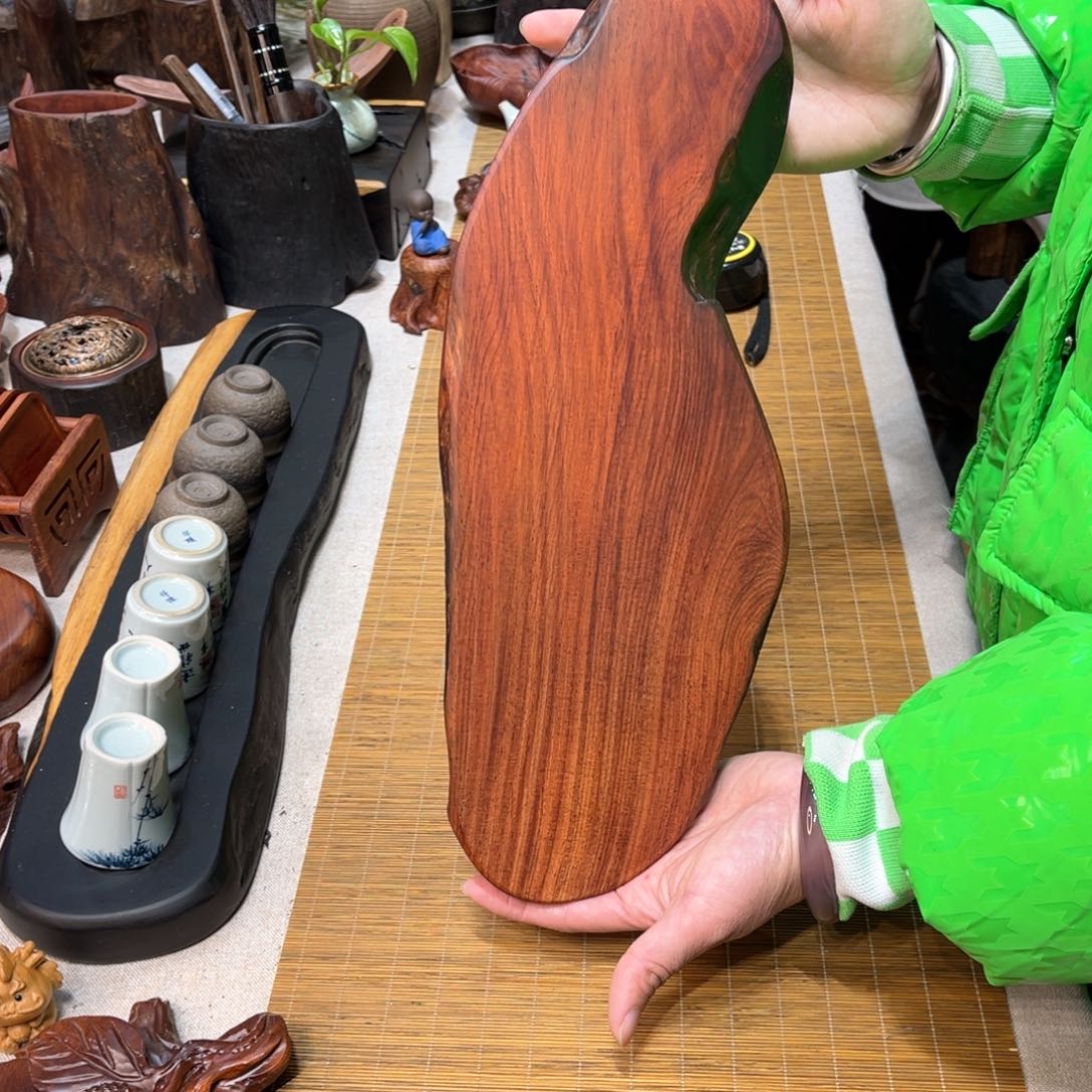 老挝酸枝干泡茶盘