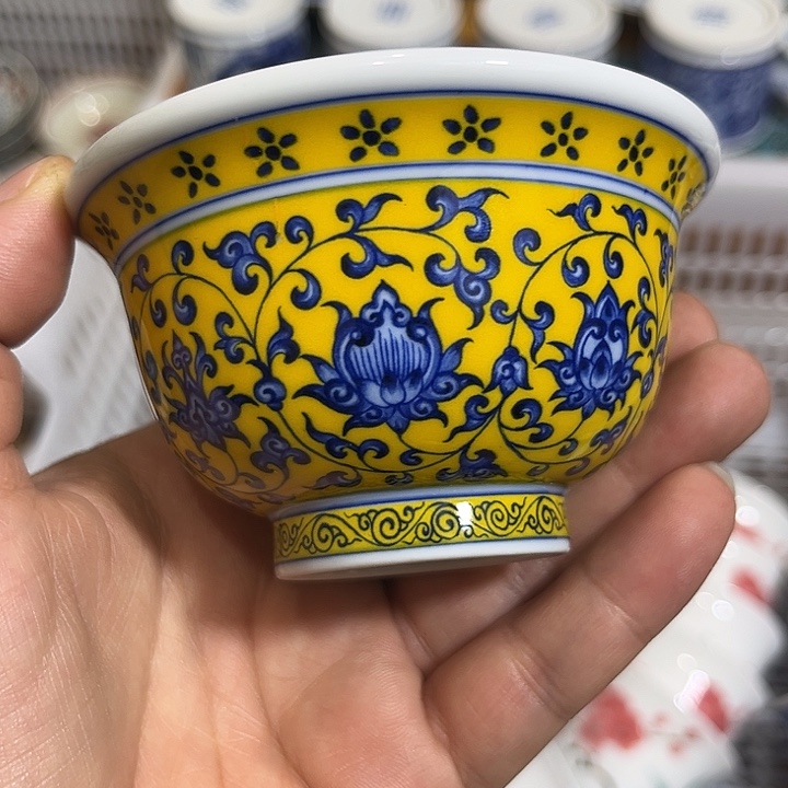 摆件陶景德镇陶瓷主人杯1223