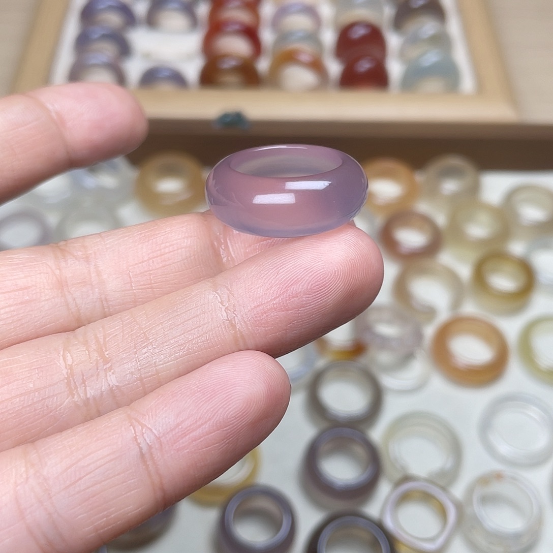 玛瑙/玉髓合金戒指A16港14不退换