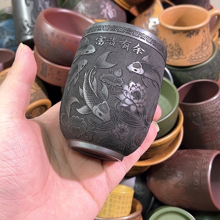 茶杯紫砂全手工紫砂主人杯