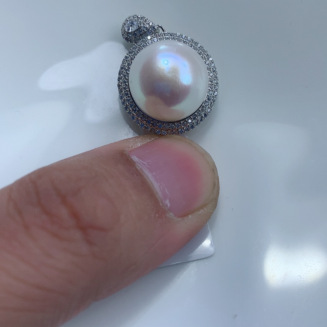 淡水珍珠颈饰银S925镶嵌