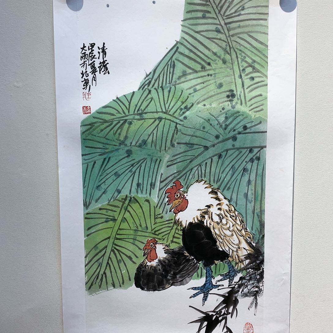 国画把头剪了头发之后再涂