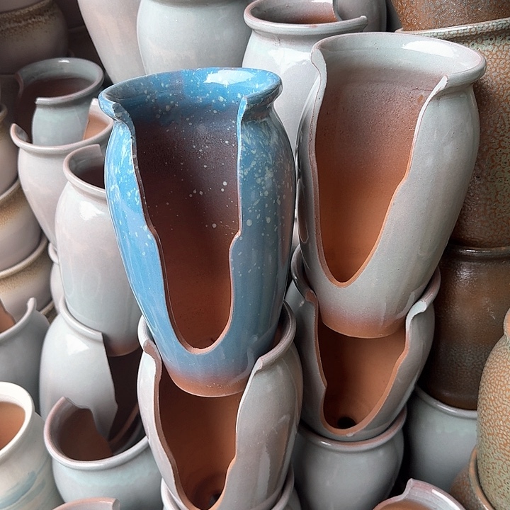 红陶微瑕花盆处理来啦