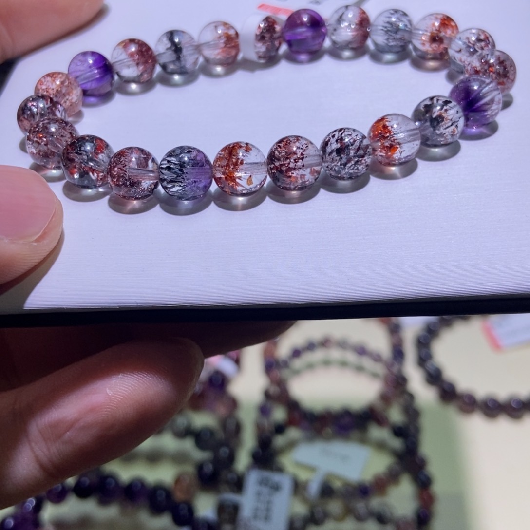 水晶手串未镶嵌彩毒液8.3