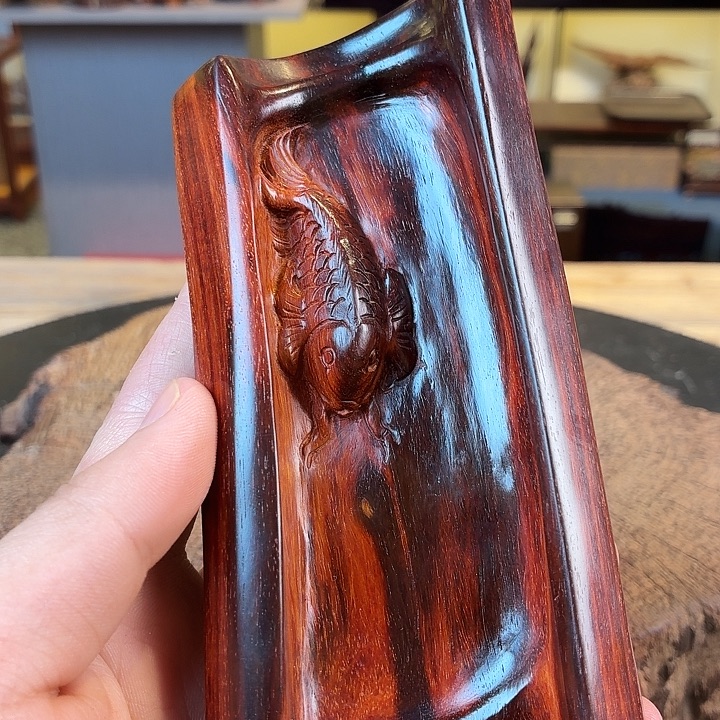 柱***魔端景台紫檀木类紫檀