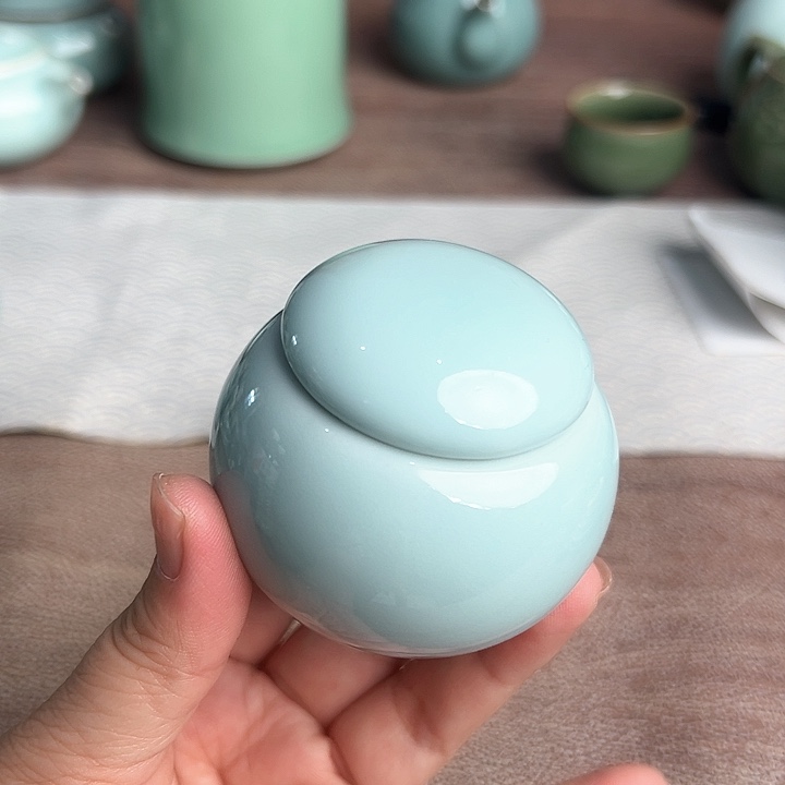 龙泉云间青瓷小米茶器