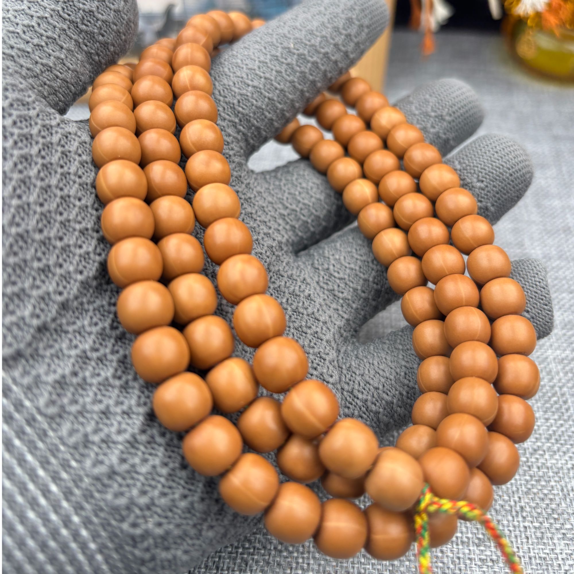 猴头老型脖挂108颗全品无暇光珠手持哑光9mm+无药无腊全品猴头