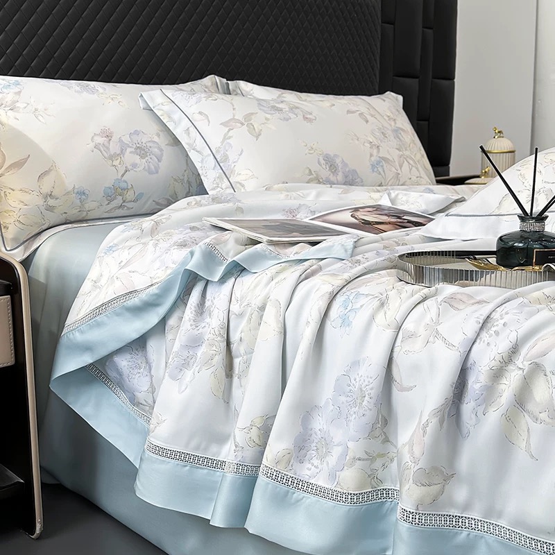 【花语秘境夏凉被】夏季凉感冰丝被空调被子冰淇淋夏被200*230