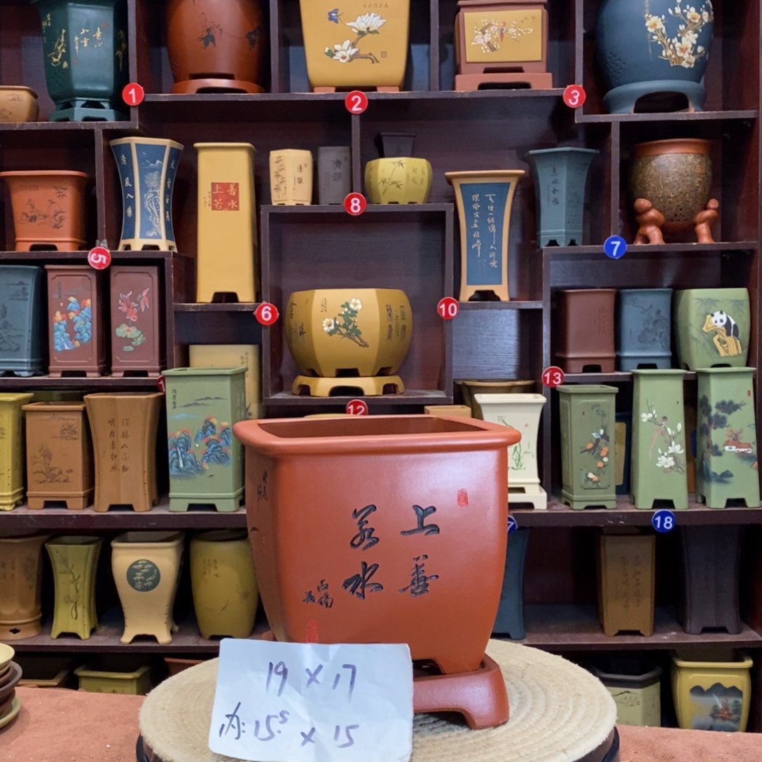 紫砂花盆紫砂作品