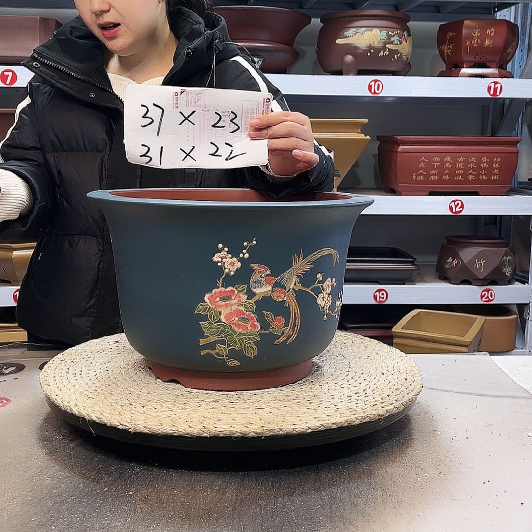 紫砂花盆紫砂花盆