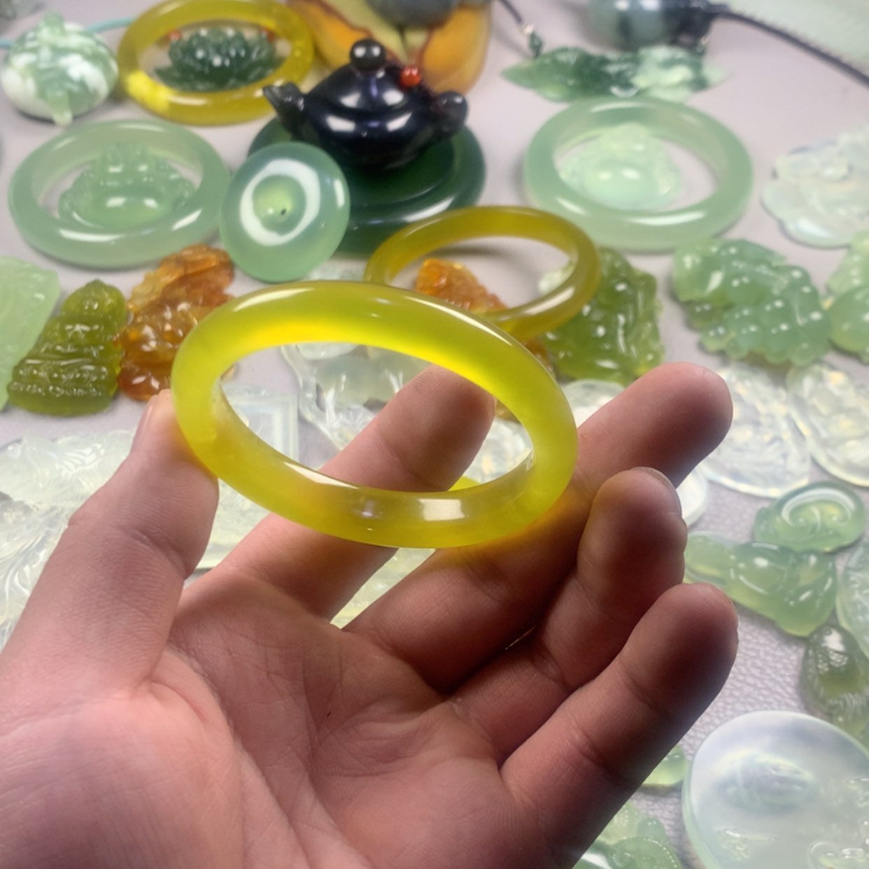 【闪购商品】蛇纹石玉未镶嵌岫玉媛*