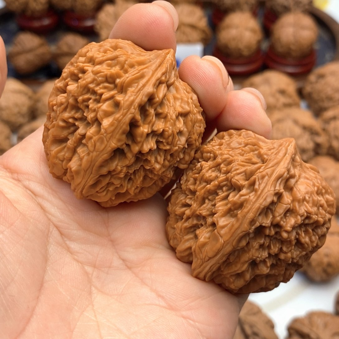 【闪购商品】文玩核桃把件36尺全品大蒜头 