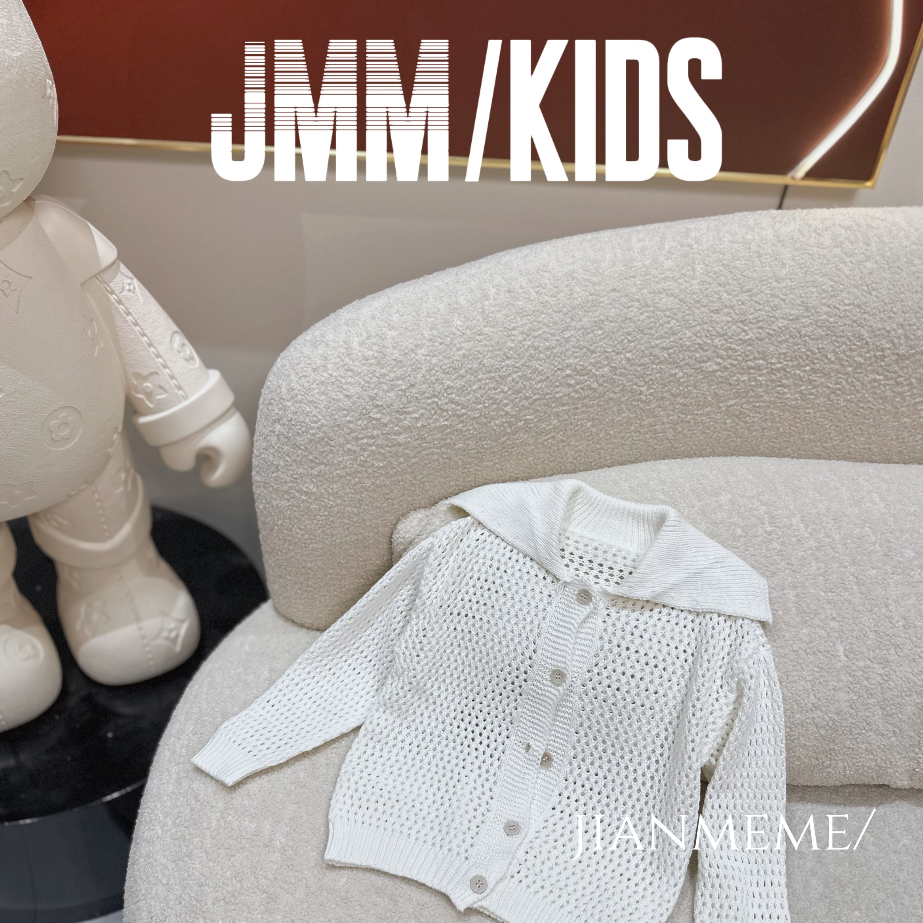 F141 韩版女童针织开衫镂空毛衣外套宝宝春装甜美风