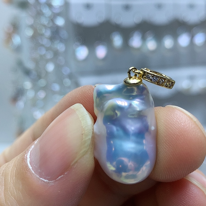 子***鱼巴洛克未镶嵌淡水珍珠