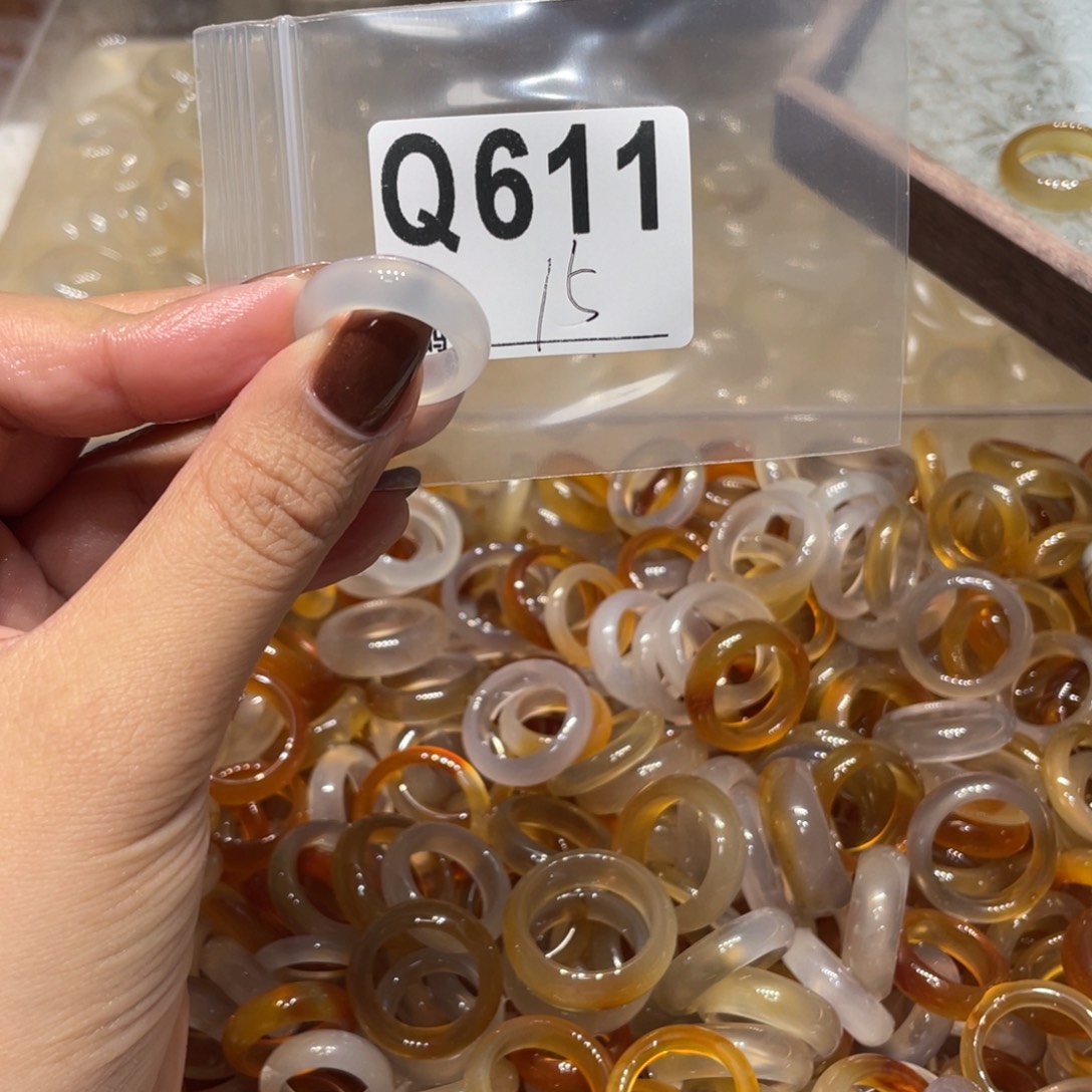 玛瑙/玉髓未镶嵌戒指611