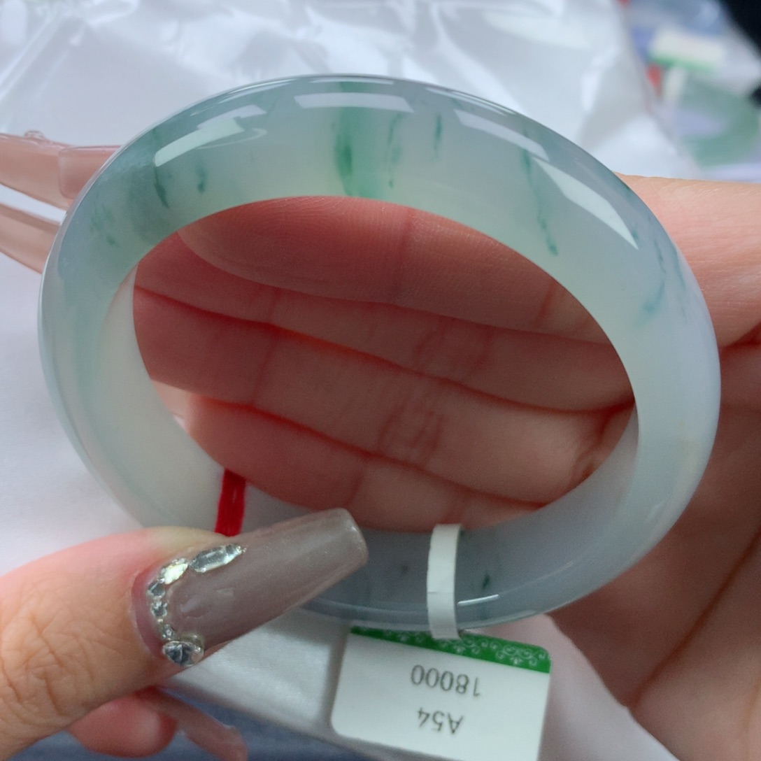 翡翠手镯未镶嵌54.9正圈