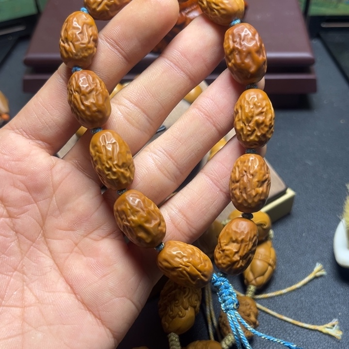 小***伍手串/手链橄榄核橄榄核雕大枣
