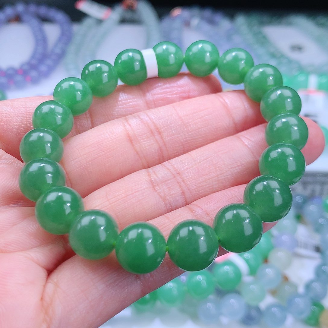 翡翠手链未镶嵌卡10mm