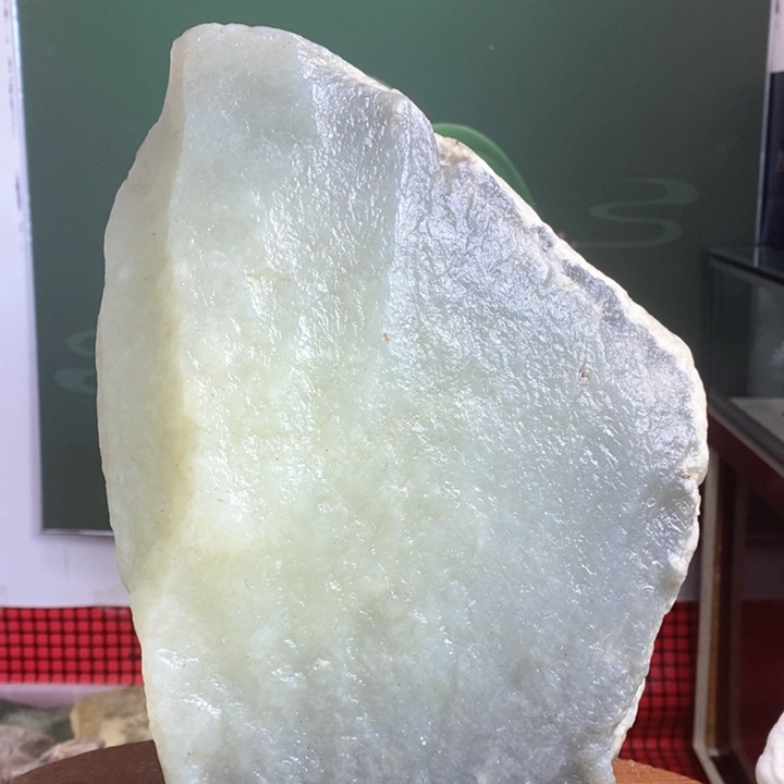 蛇纹石玉珠宝岫玉原石未镶嵌