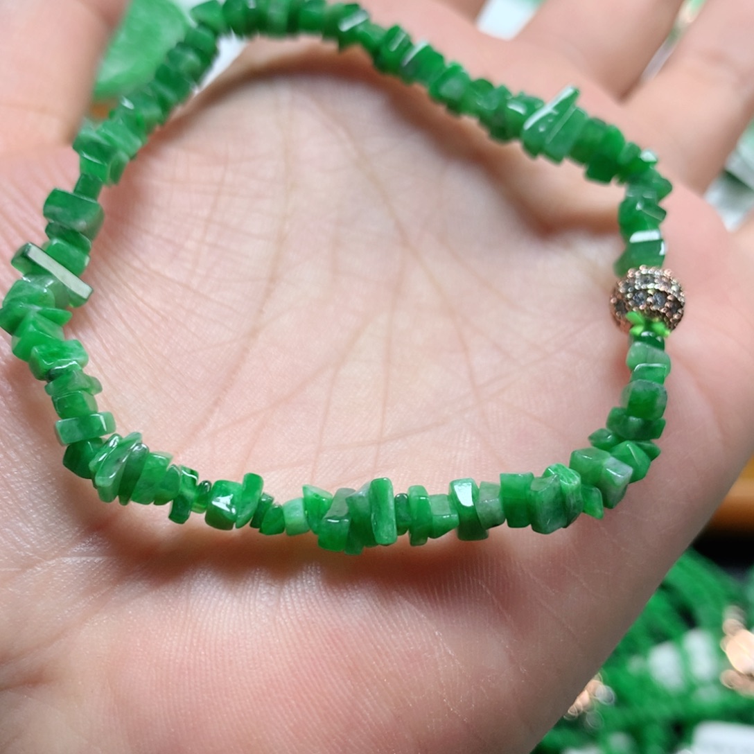 翡翠未镶嵌手链翡翠