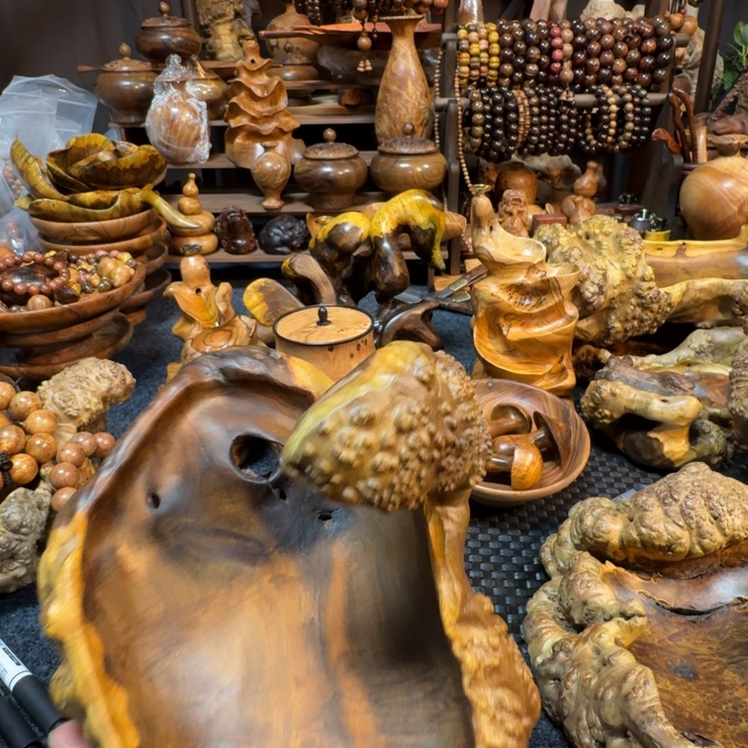 逆***向花梨木类贵黄鬼柳紫檀麻梨等硬木手作