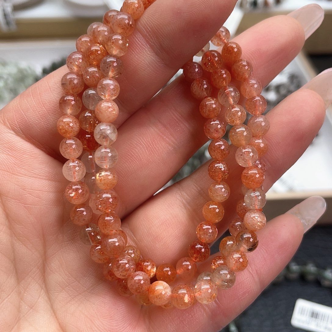 日光石天然手链未镶嵌