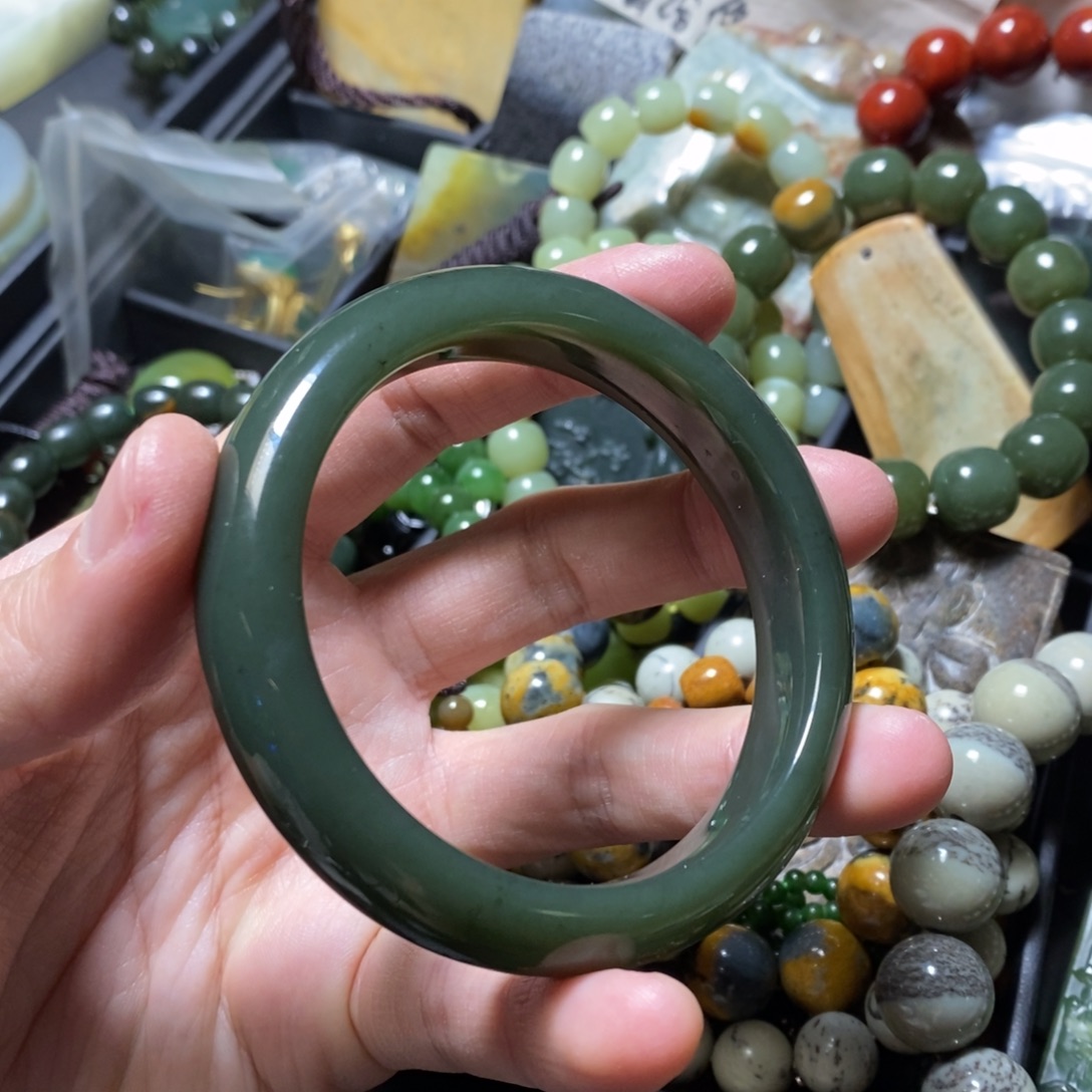 和田玉未镶嵌颈饰59口