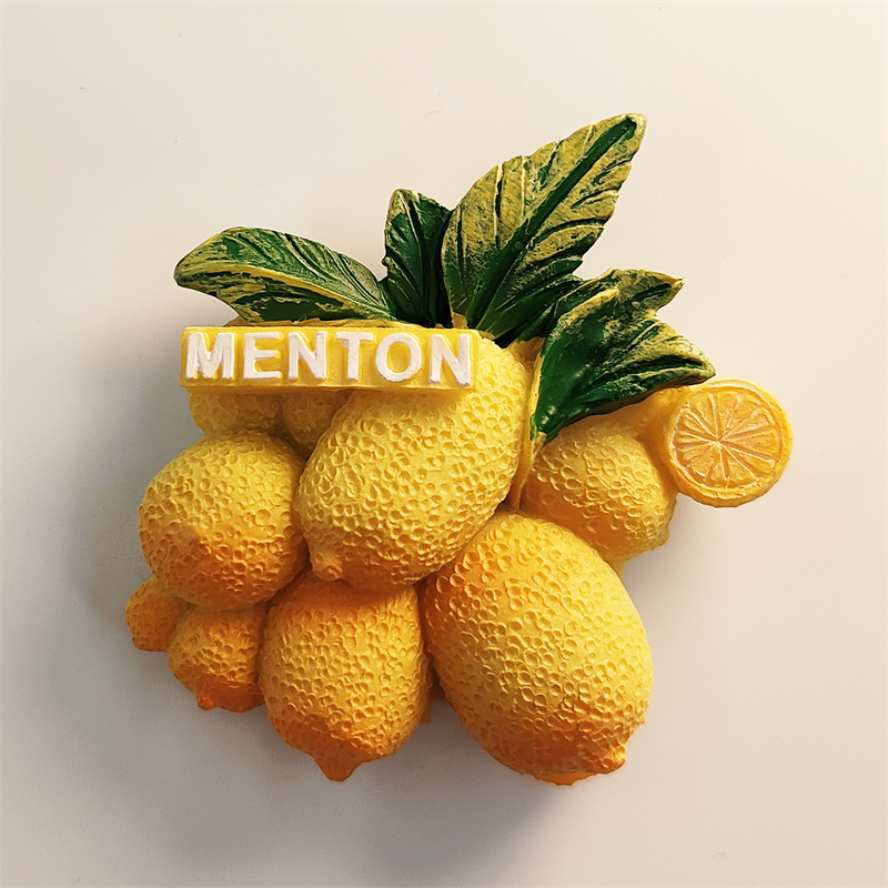 法国创意柠檬冰箱贴 手工彩绘水果装饰贴 福建泉州创意家居贴饰
