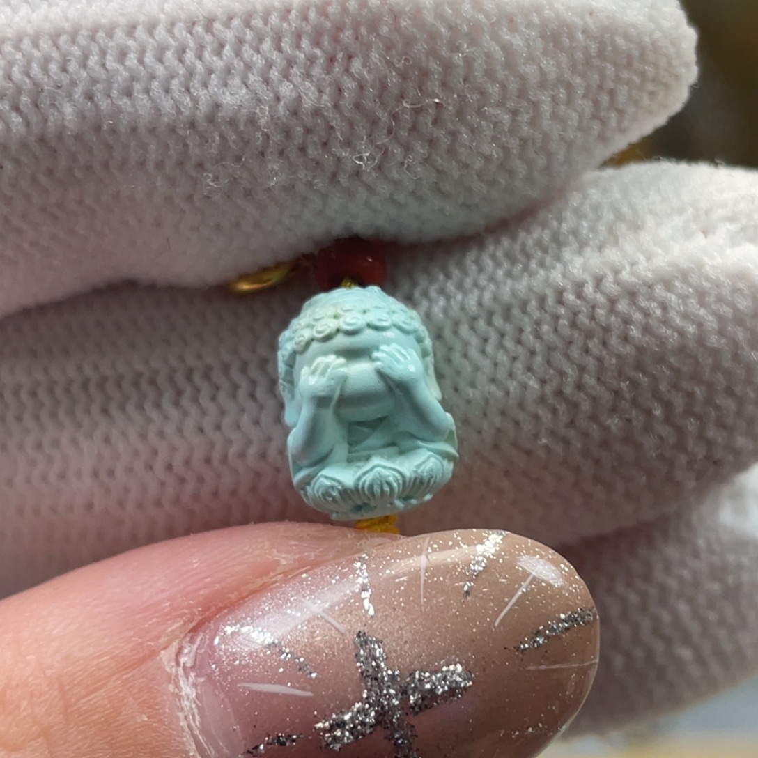 绿松石未镶嵌挂件