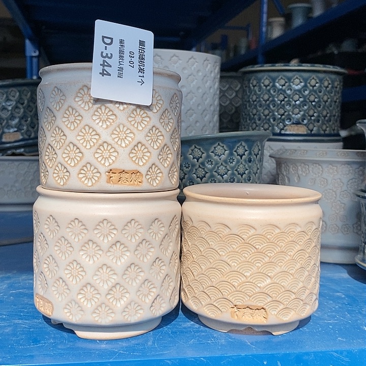 七里烧花盆3-7-344口径6