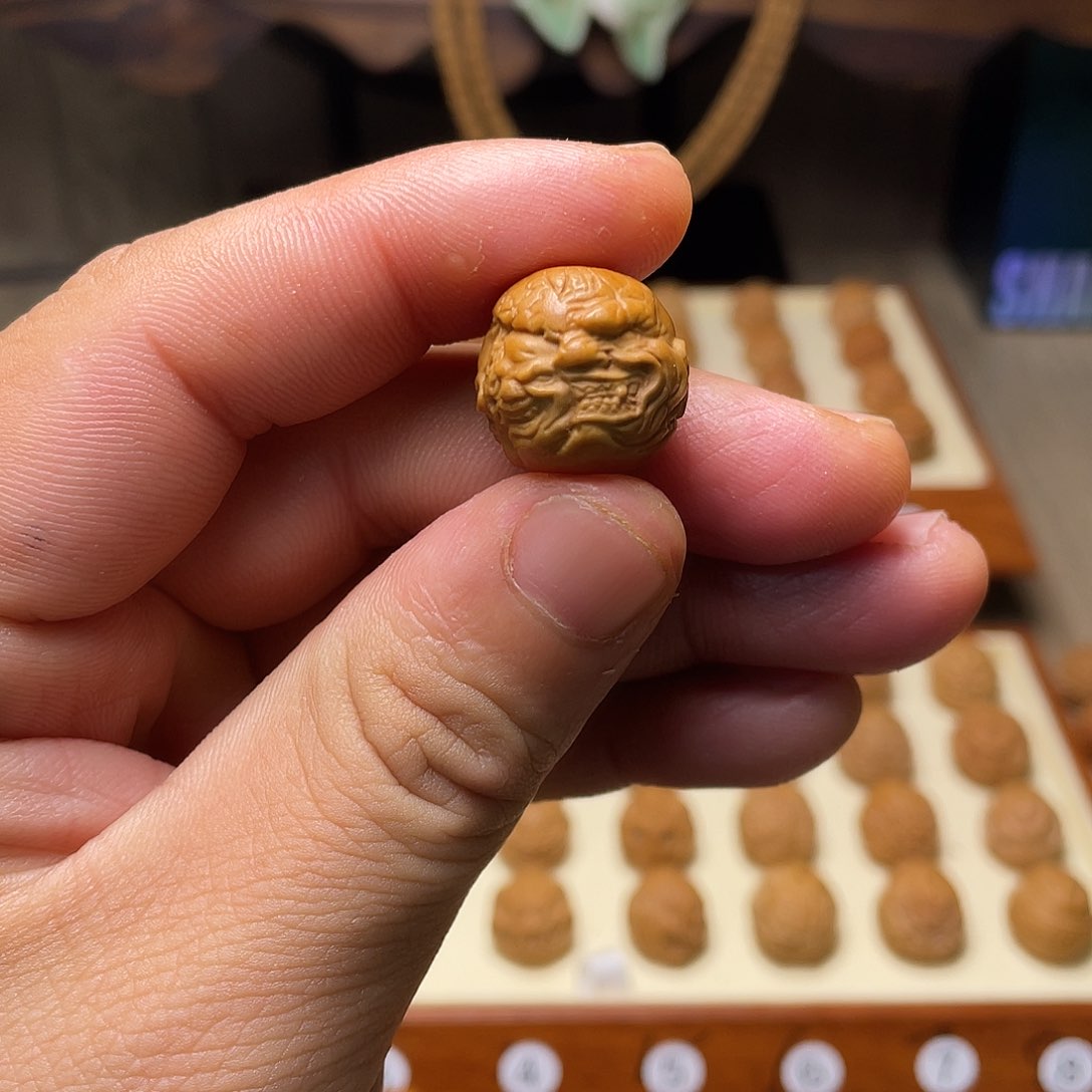 猴头核桃把件18左右猴头核桃山鬼恶僧