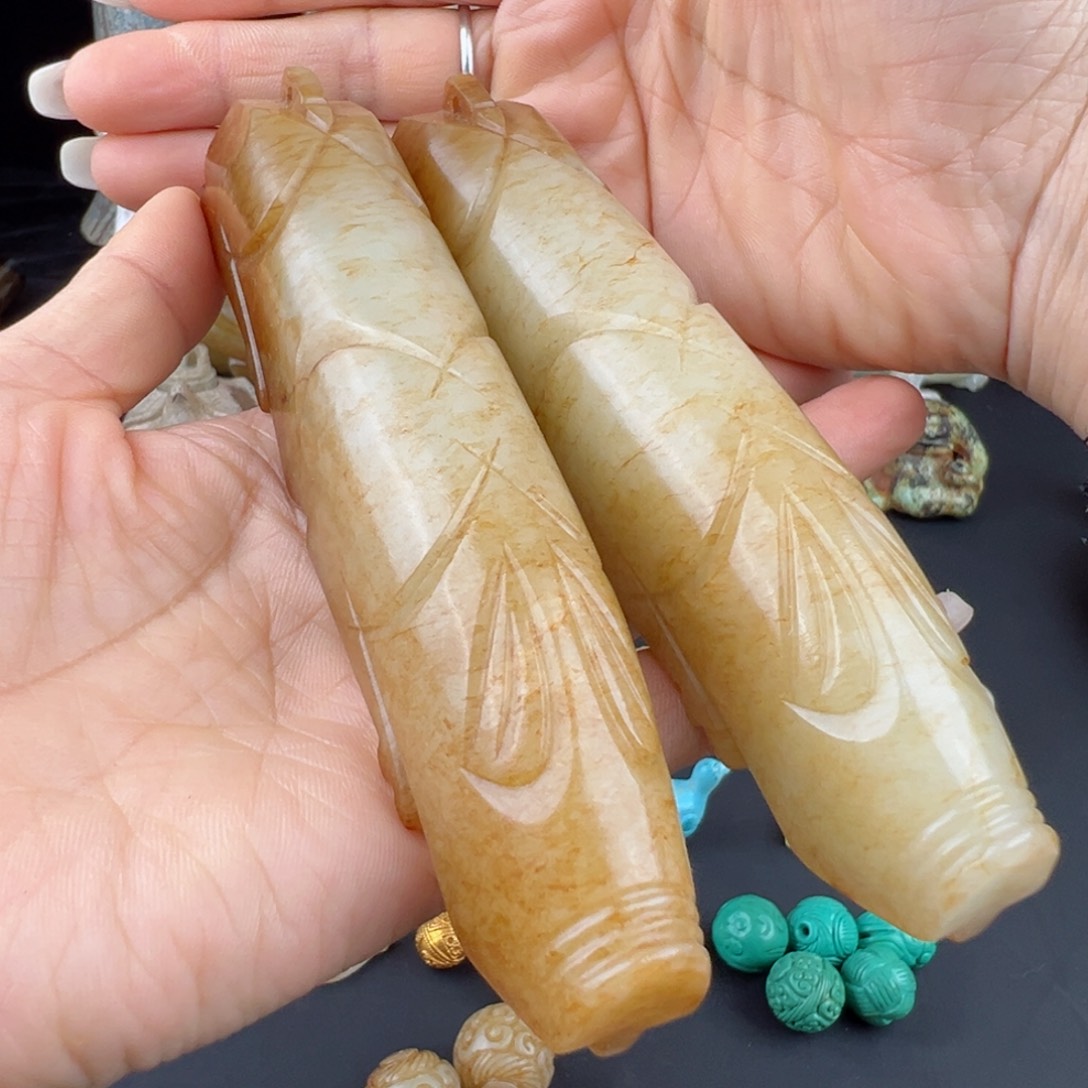 和田玉挂件未镶嵌钟*铎